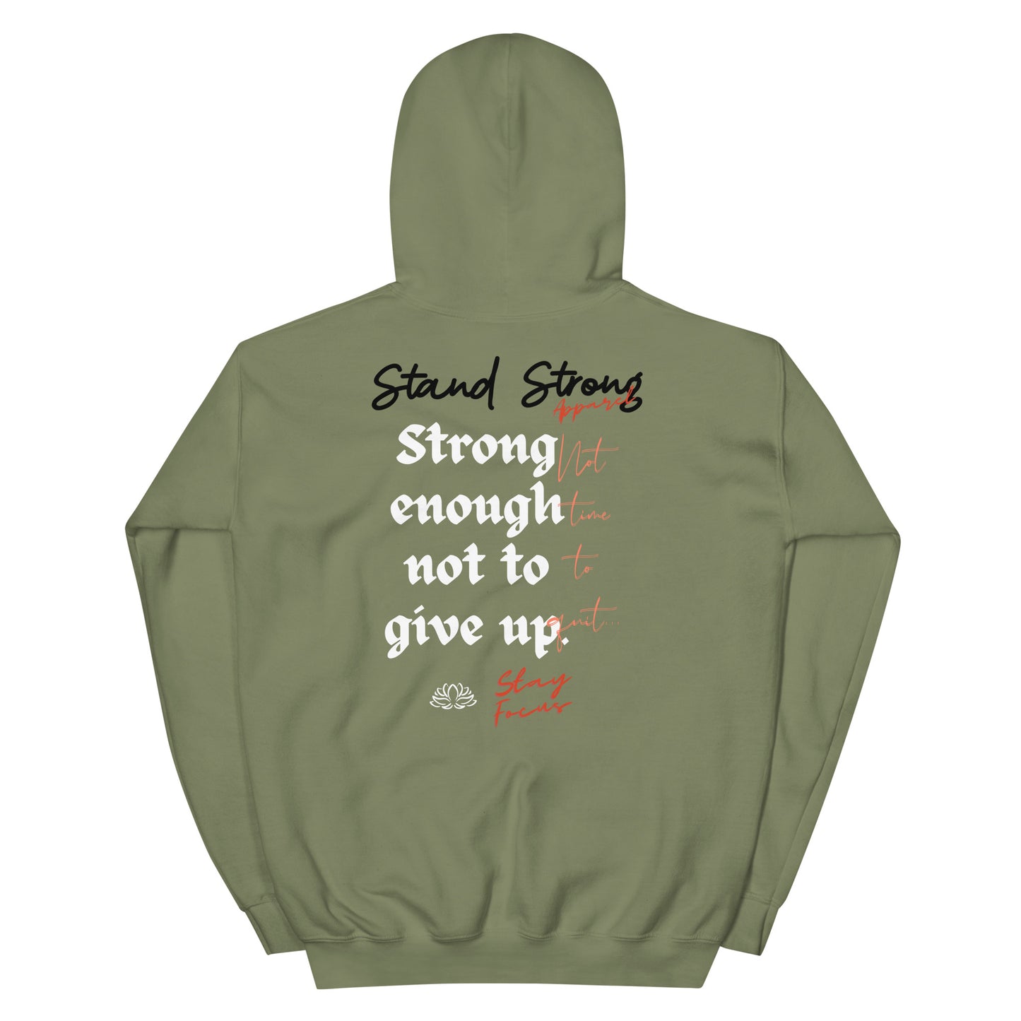 Stand Strong Apparel is a high-quality brand apparel for men and women. We're a movement committed to lighting a spark of hope, love, faith and motivation into your heart - one design at a time. We are Stand Strong Apparel. The design was inspired by those who never give up. People who are willing to take risks and make sacrifices to achieve their goals.